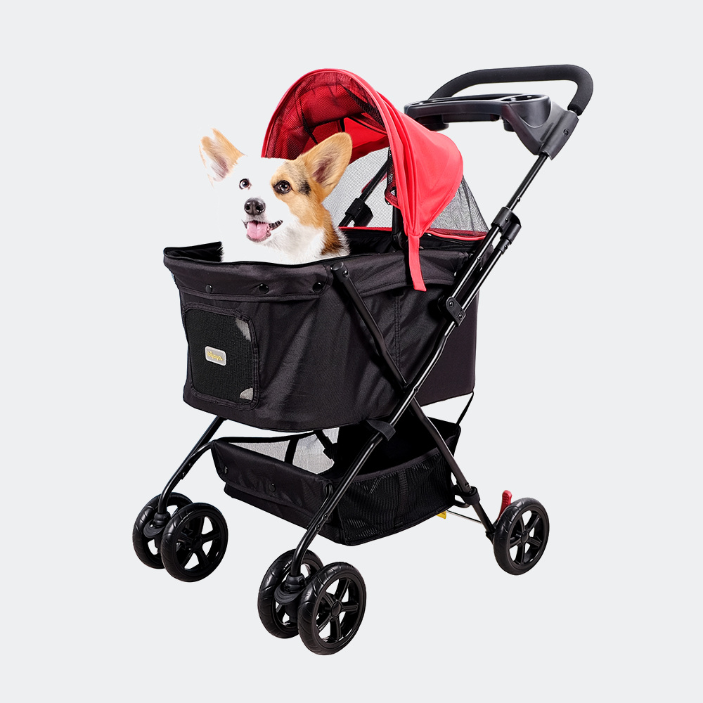 Hondenbuggy Easy Strolling IBIYAYA – kleuren rose of grijs