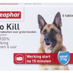 Beaphar Vlo Kill hond vanaf 11 kg 6 tabletten